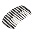 thumbnail image 1 of Unique Bargains Hair Comb Wide Tooth Anti-Static Pocket Size Comb for Thick Curly Hair Detangling Comb White Black, 1 of 7
