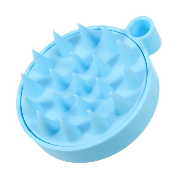 Unique Bargains Scalp Massager Hair Care Scalp Massager Shampoo Brush 3.62"x3.07"x1.38" Massager Tools Blue