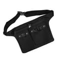 thumbnail image 1 of Unique Bargains Hairstylist Waist Belt Barber Hair Stylist Tools Storage Waist Belt Scissor Apron Belt Canvas Black, 1 of 6