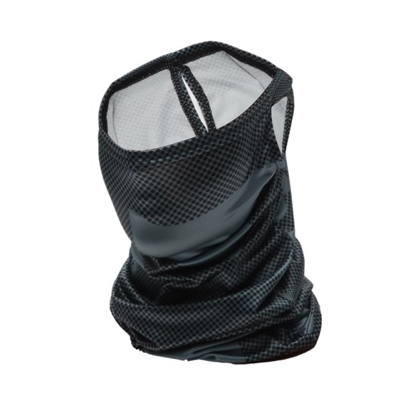 Unique Bargains Half Pack UV Face Shield Polyester Dot Multipurpose Neck Gaiter Mask Sun Protection Breathable Black 1 Pcs