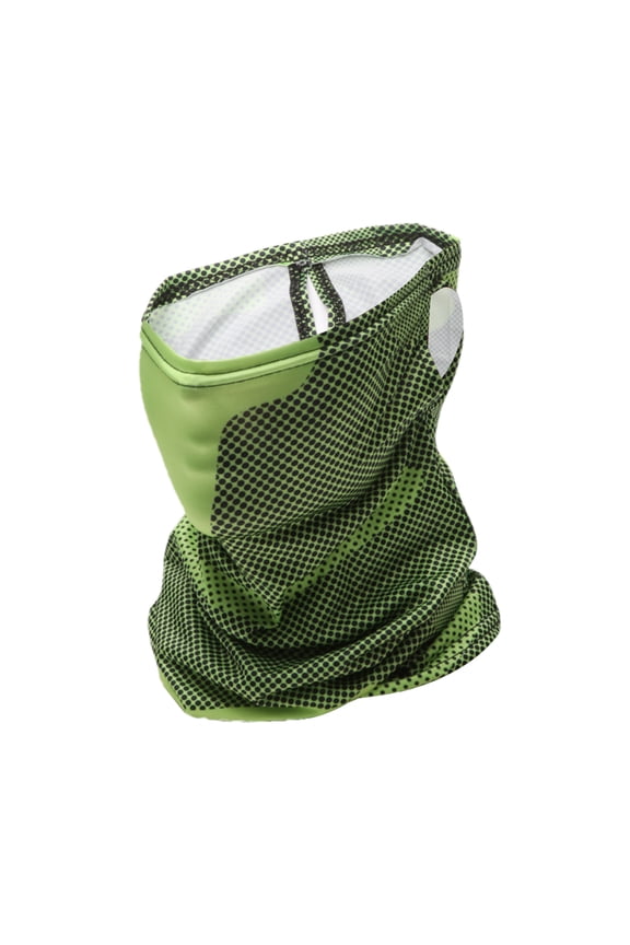 Half Pack UV Face Shield Polyester Dot Multipurpose Neck Gaiter Mask Sun Protection Breathable Green 1 Pcs