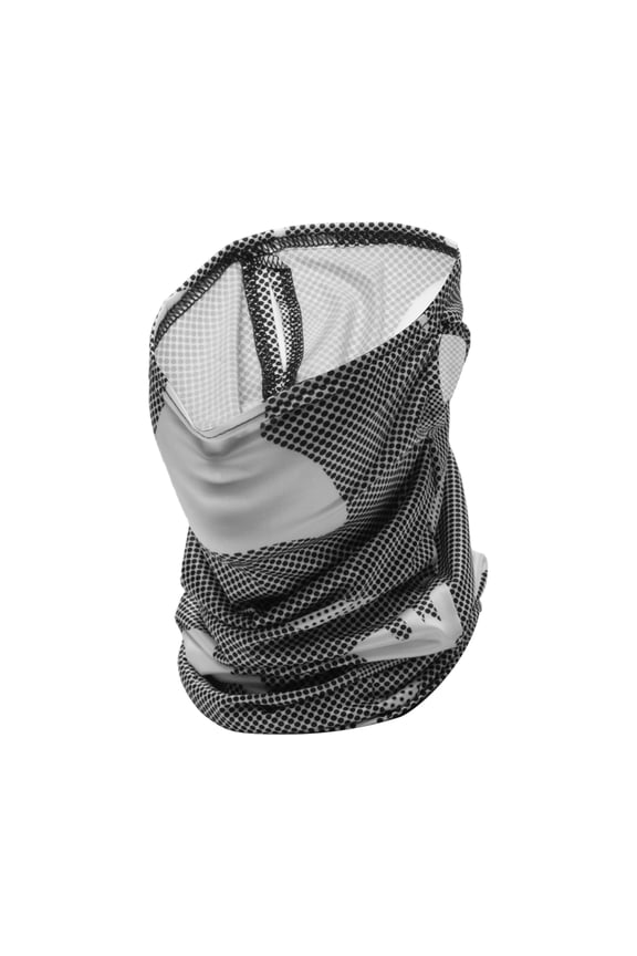 Half Pack UV Face Shield Polyester Dot Multipurpose Neck Gaiter Mask Sun Protection Breathable White 1 Pcs