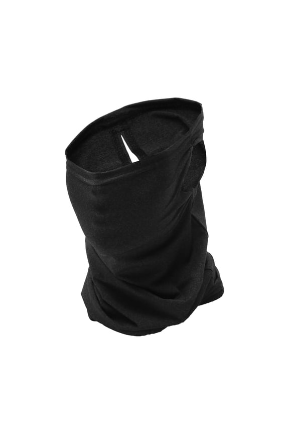 Half Pack UV Face Shield Polyester Multipurpose Neck Gaiter Mask Sun Protection Breathable Dark Gray 1 Pcs