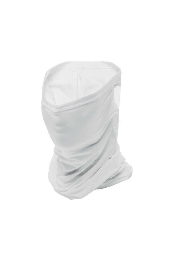 Half Pack UV Face Shield Polyester Multipurpose Neck Gaiter Mask Sun Protection Breathable White 1 Pcs