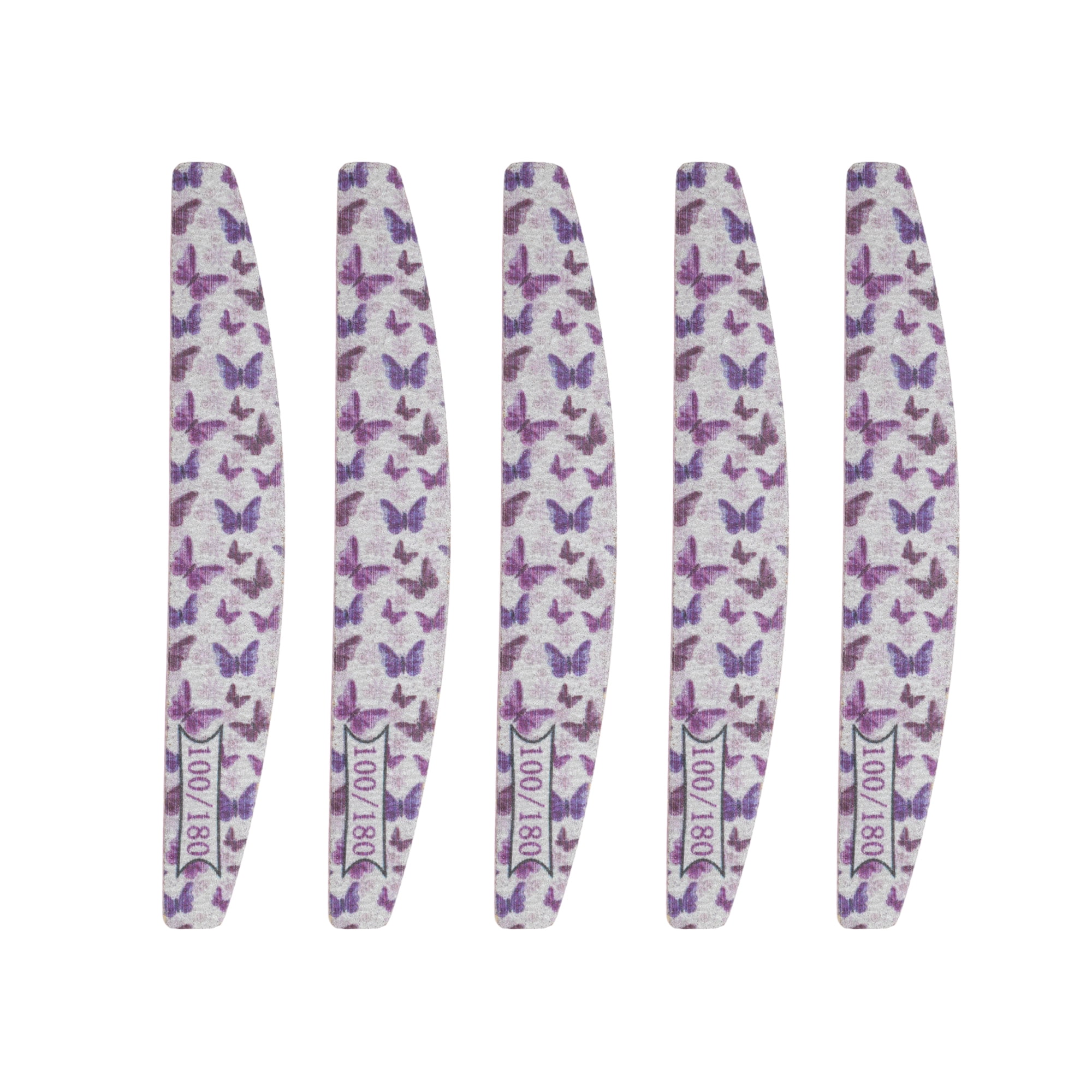 Unique Bargains Half-moon HD-001 Nail Files 5 Pcs Colorful [Half-moon HD-008]