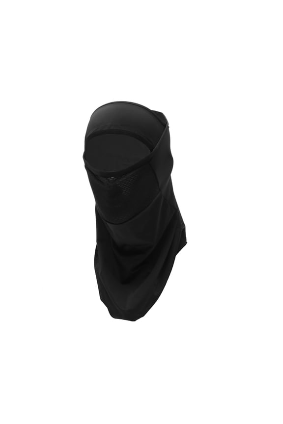 Half pack Triangle Towel UV Face Shield Polyester Filter Multipurpose Neck Gaiter Mask Sun Protection Breathable Black 1 Pcs