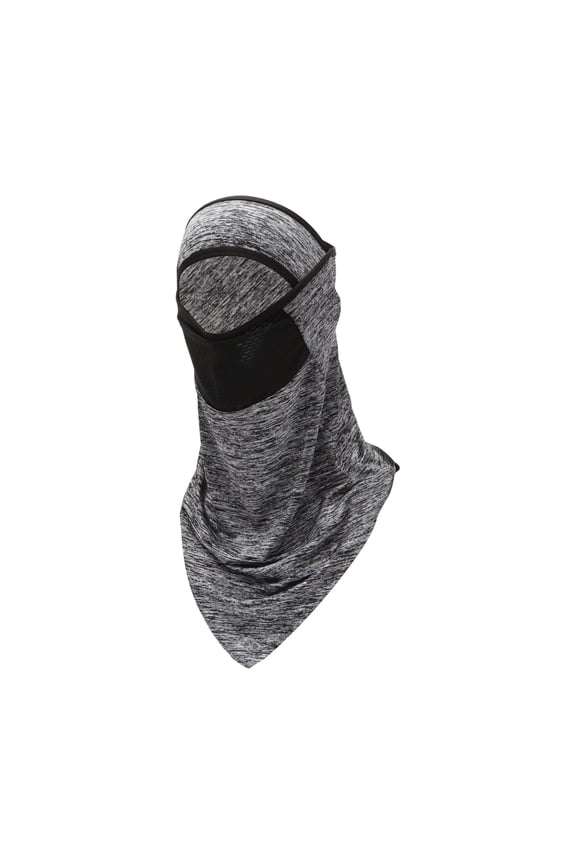 Half pack Triangle Towel UV Face Shield Polyester Filter Multipurpose Neck Gaiter Mask Sun Protection Breathable Grey Melange 1 Pcs