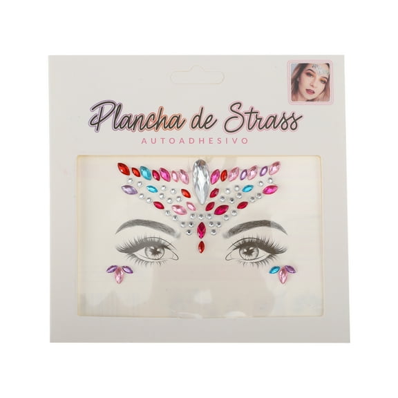 Unique Bargains Halloween Christmas Classic Face Rhinestone Stickers Assorted Color