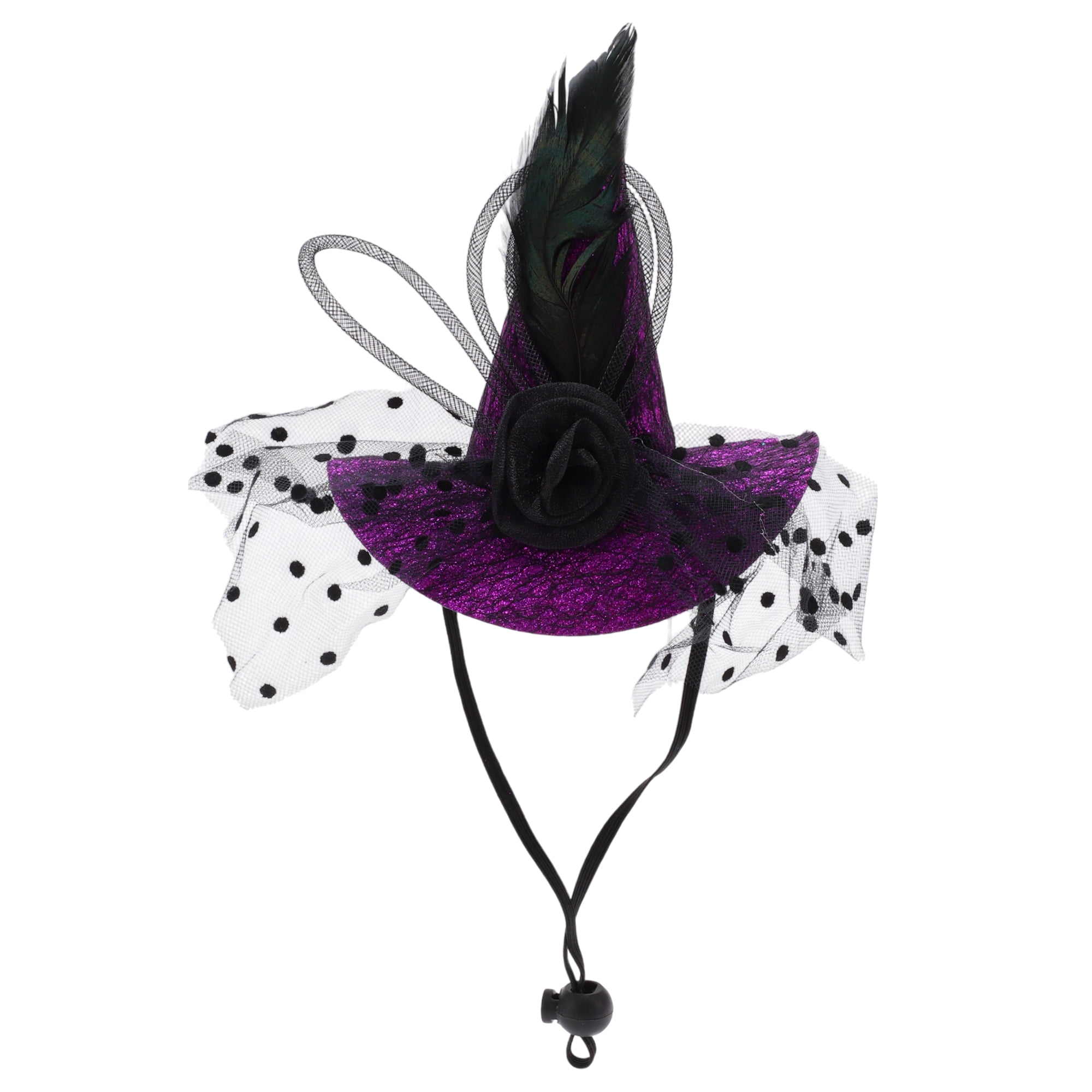 Unique Bargains Halloween Pet Headwear 5.12"x5.91" Purple 1 Pc for Furry Friend