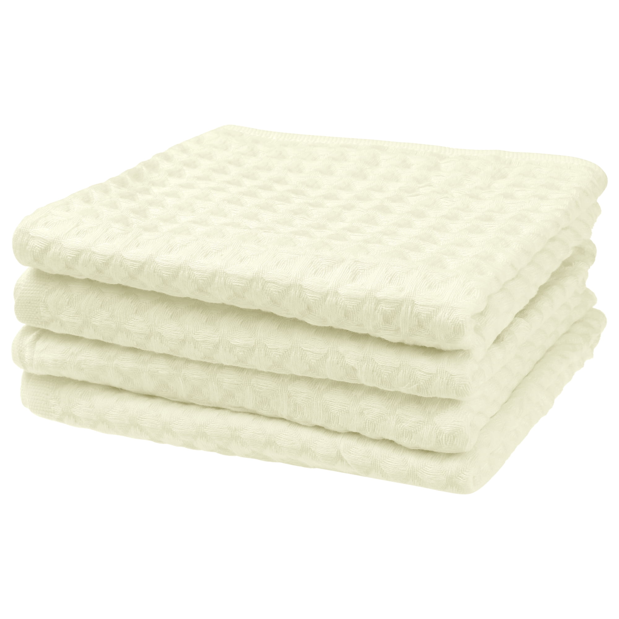 Unique Bargains Hand Towels 14" x 28" Soft Absorbent Towel Sets for Bathroom Hotel Kitchen White 4pk