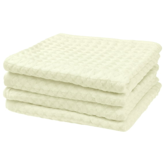 Unique Bargains Hand Towels 14" x 28" Soft Absorbent Towel Sets for Bathroom Hotel Kitchen White 4pk