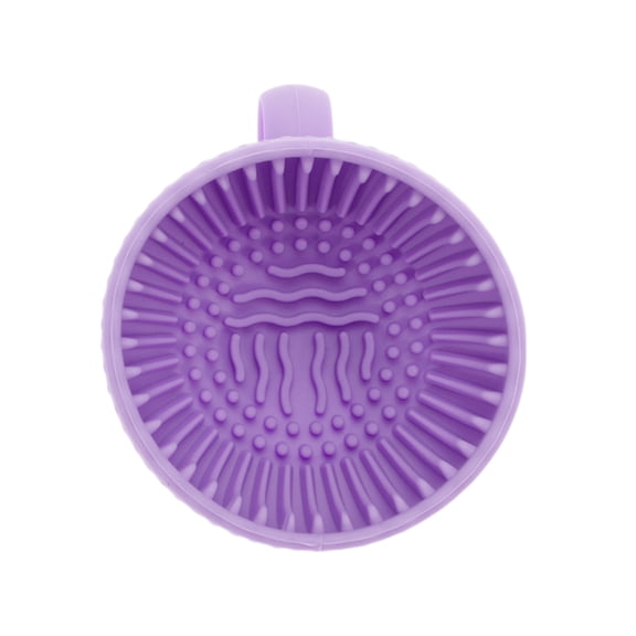Unique Bargains Hand-held Makeup Brush Cleaner 1 Pc Purple