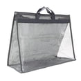 thumbnail image 1 of Unique Bargains Handbag Dust Bags Clear Storage Organizer Dustproof Cover Gray XXL, 1 of 5