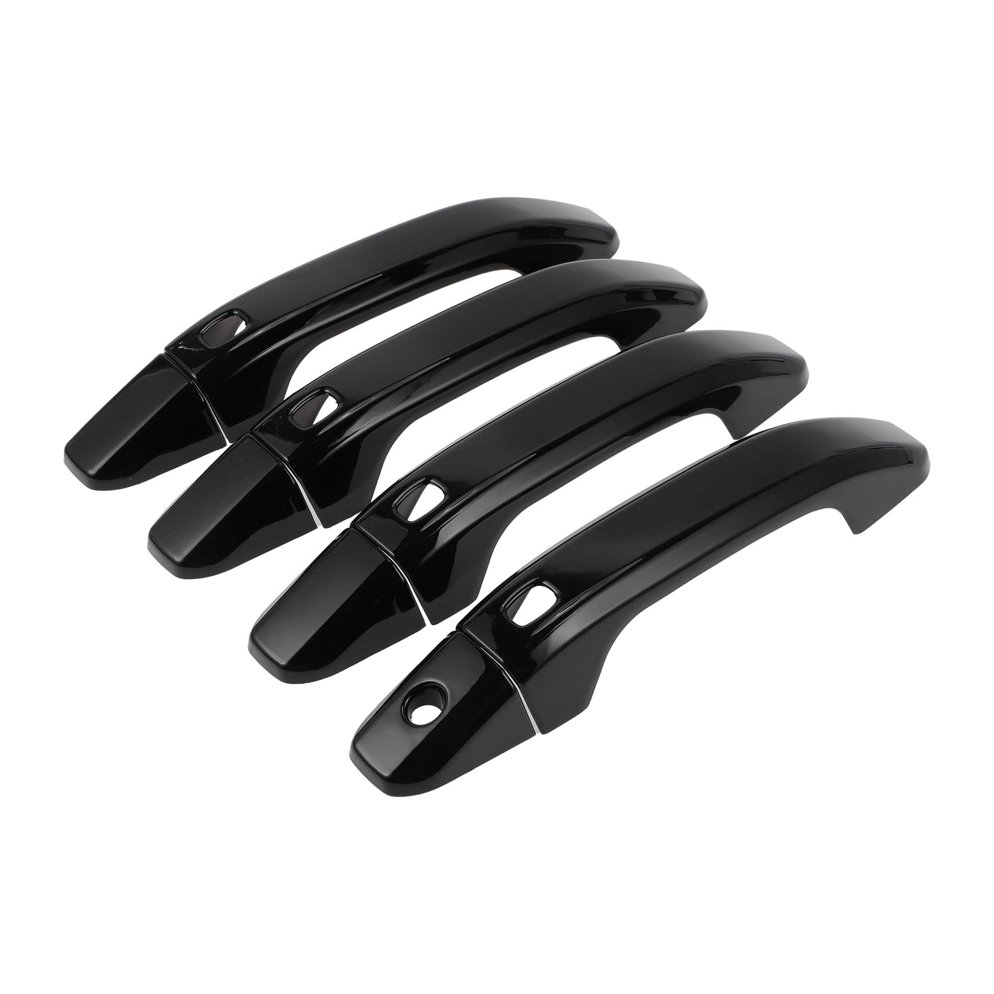 Unique Bargains Handle Cover for Chevrolet Silverado 1500 2014-2024 with 4 Keypad Black