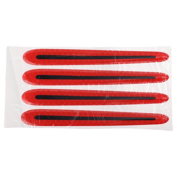 Unique Bargains Handle Protective Film 4 Pcs Red Door Handle Protector Wrap with Adhesive