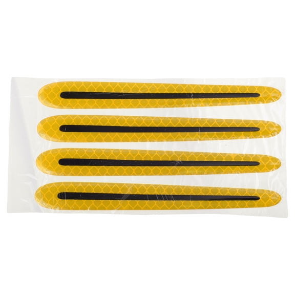 Unique Bargains Handle Protective Film 4 Pcs Yellow Door Handle Protector Wrap with Adhesive