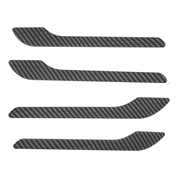 Unique Bargains Handle Protective Film 4pc for Tesla Model 3 2023-2024 for Tesla Model Y 2023-2024 Matte Carbon Fiber Pattern Door Handle Protector Wrap with Adhesive