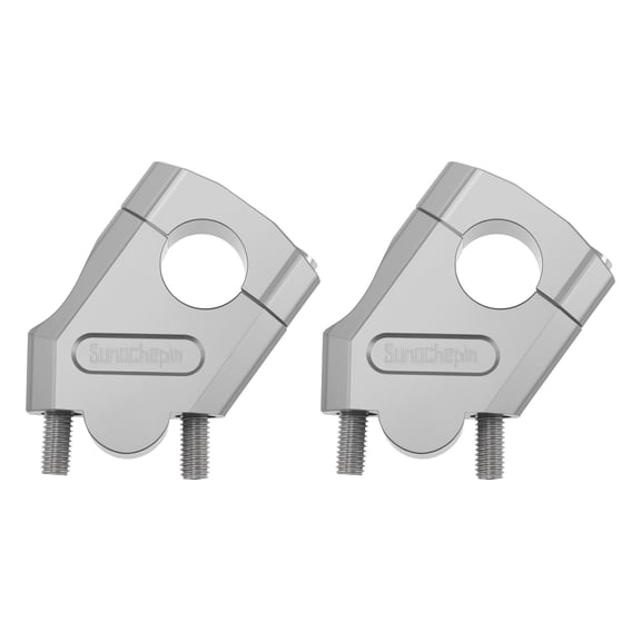 Unique Bargains Handlebar Riser Clamp 2.2 cm Aluminum Alloy Motorcycle Handlebar Risers for Kawasaki for Suzuki ATV Quad Dirt Pit Pocket Bike Scooter 2 Set