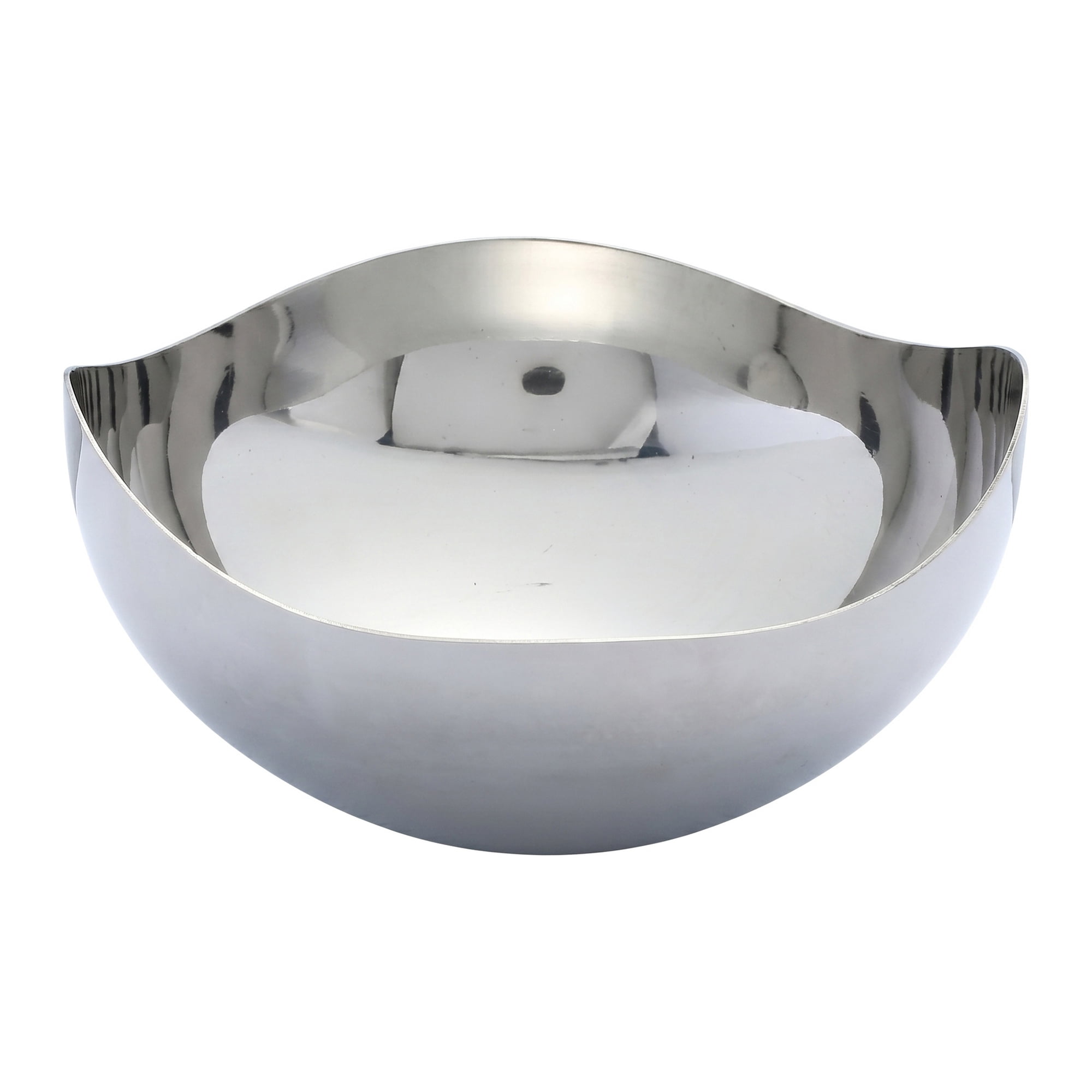 Unique Bargains Handmade Irregular Bowl Jewelry Dish Silver block 3.9" x 3.9" x 1.6"