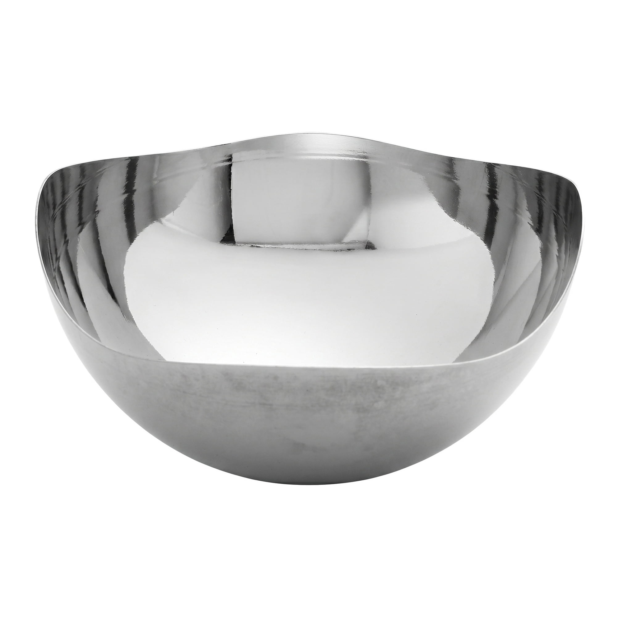 Unique Bargains Handmade Irregular Bowl Jewelry Dish Silver slab 6.3" x 6.3" x 2.4"