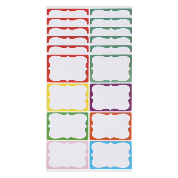 Unique Bargains Handwritable Gift Stickers 3"x2" 6PCS Colorful Model B