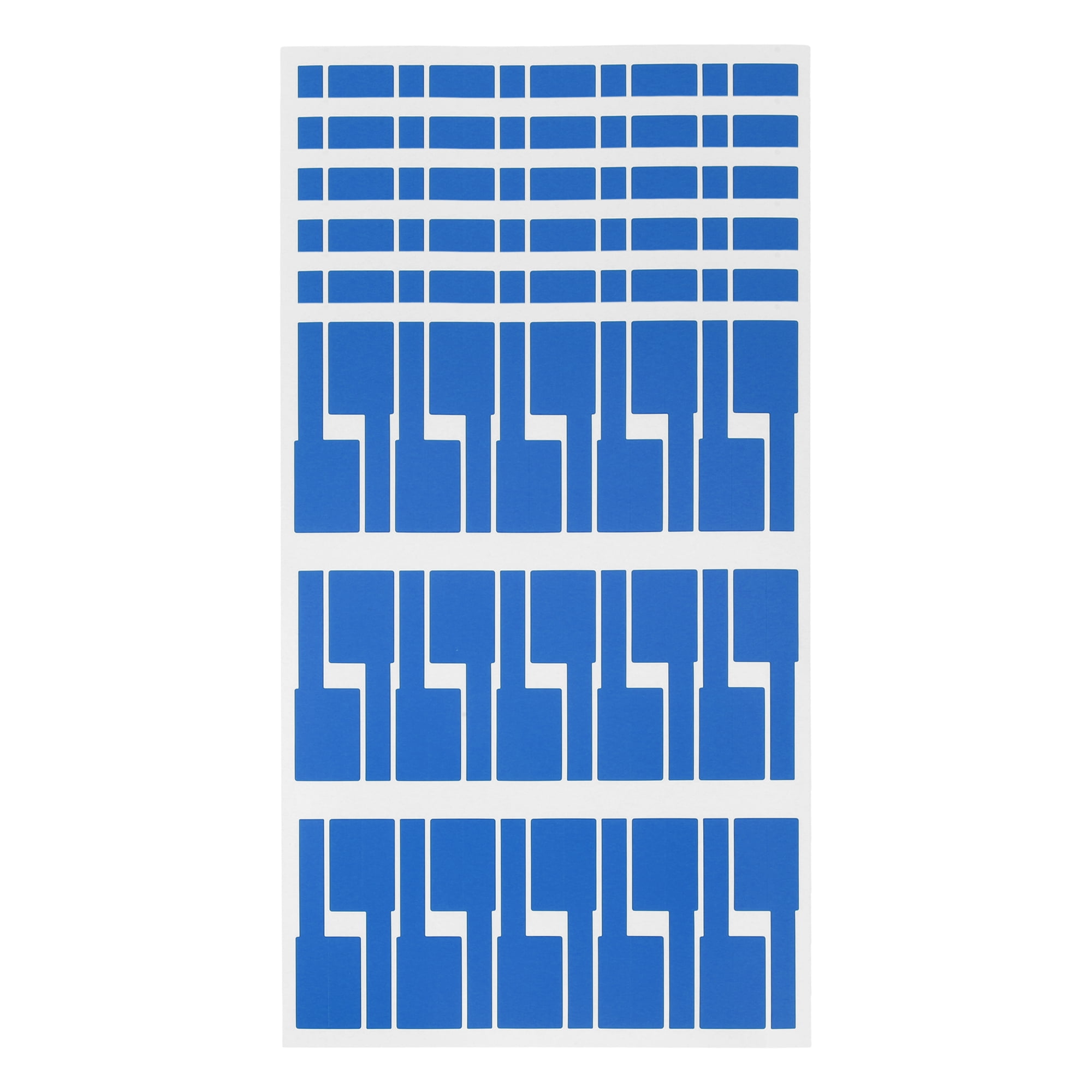 Unique Bargains Handwritable P-Type Gift Stickers 3.31"x1.02" 6 Pcs Blue