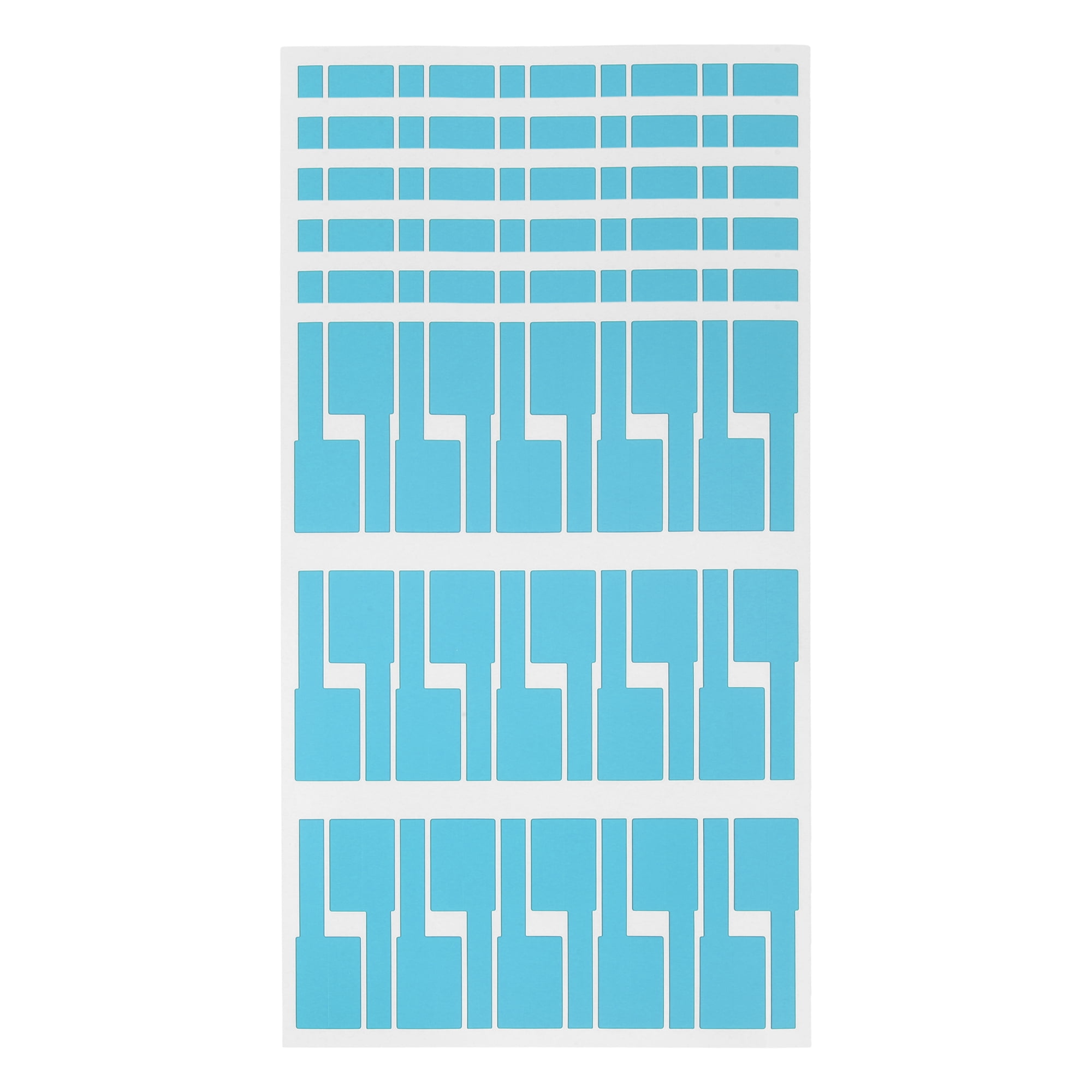 Unique Bargains Handwritable P-Type Gift Stickers 3.31"x1.02" 6 Pcs Light Blue