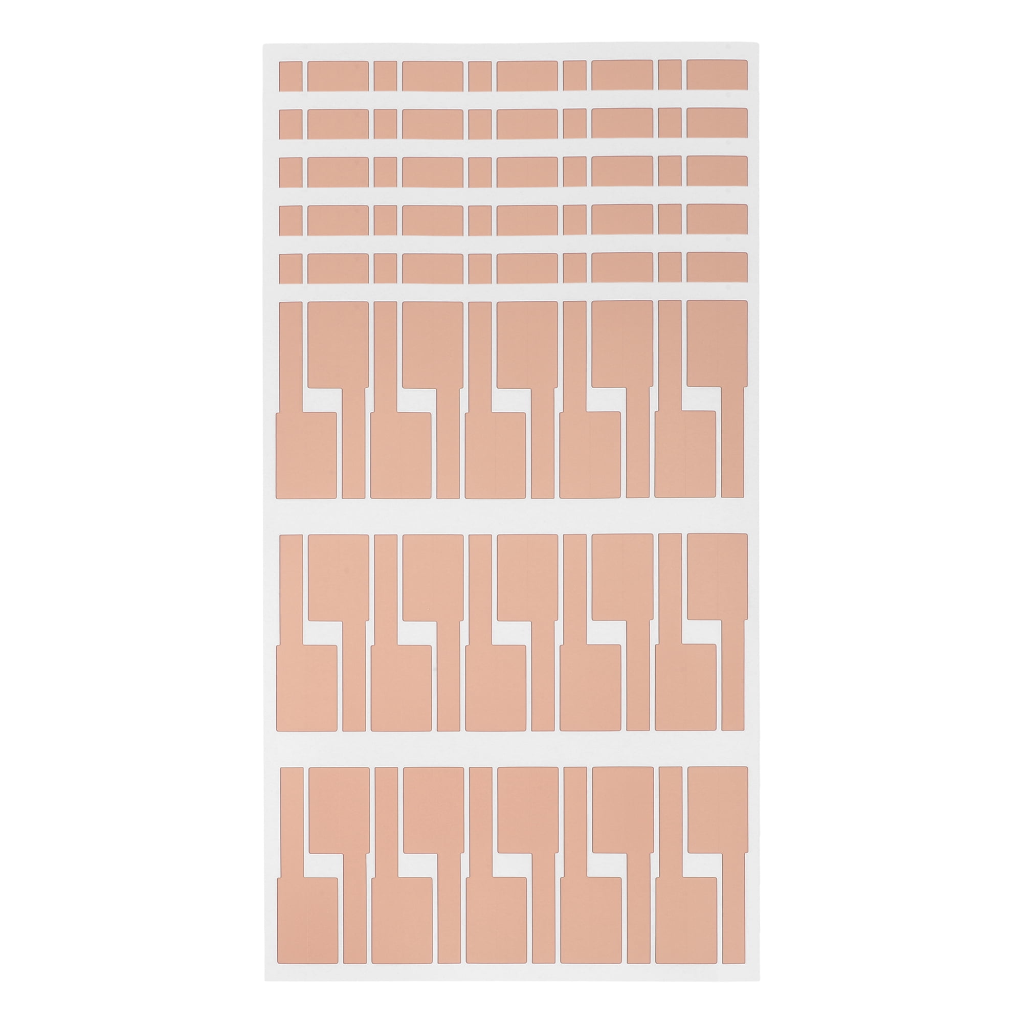 Unique Bargains Handwritable P-Type Gift Stickers 3.31"x1.02" 6 Pcs Light Pink
