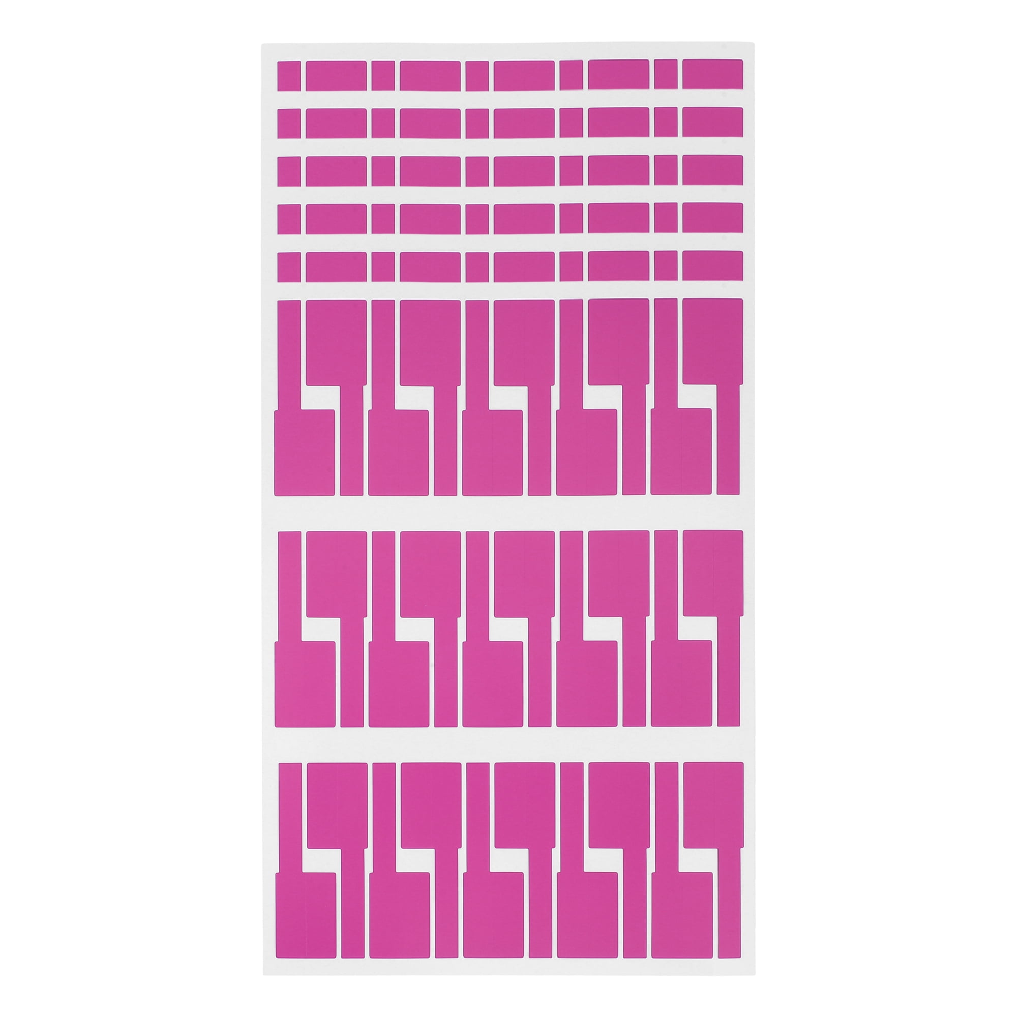 Unique Bargains Handwritable P-Type Gift Stickers 3.31"x1.02" 6 Pcs Rose Red