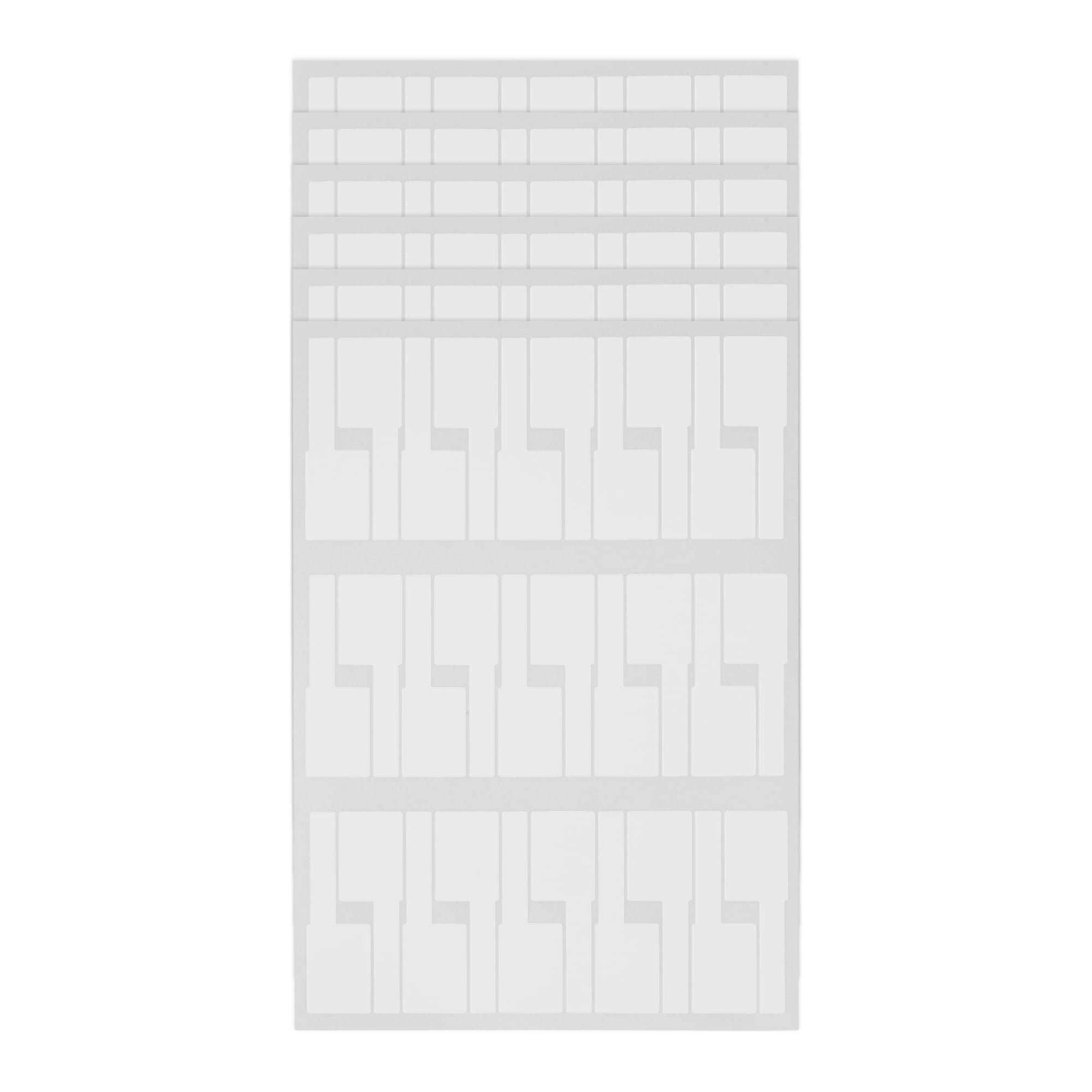 Unique Bargains Handwritable P-Type Gift Stickers 3.31"x1.02" 6 Pcs White