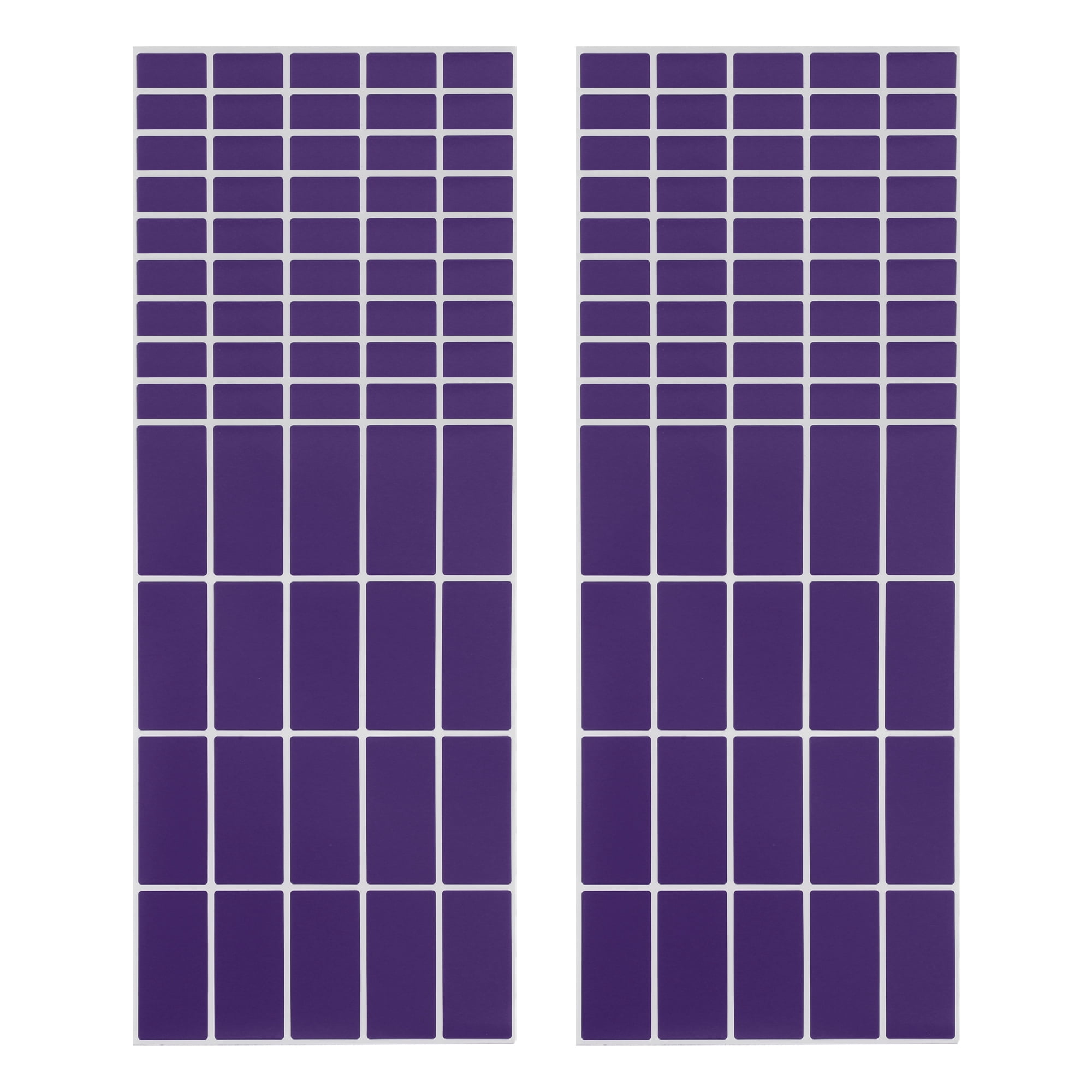 Unique Bargains Handwritable Rectangle Gift Stickers 1.57"x0.75" 20 Pcs Deep Purple