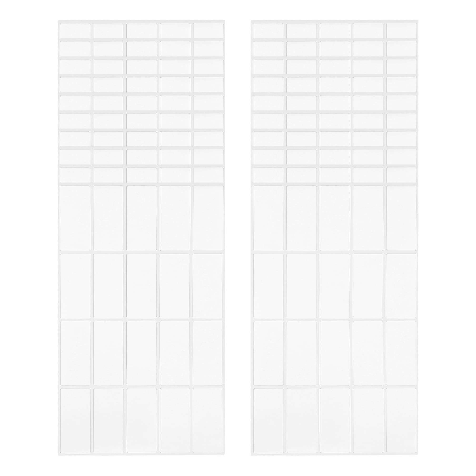 Unique Bargains Handwritable Rectangle Gift Stickers 1.57"x0.75" 20 Pcs White