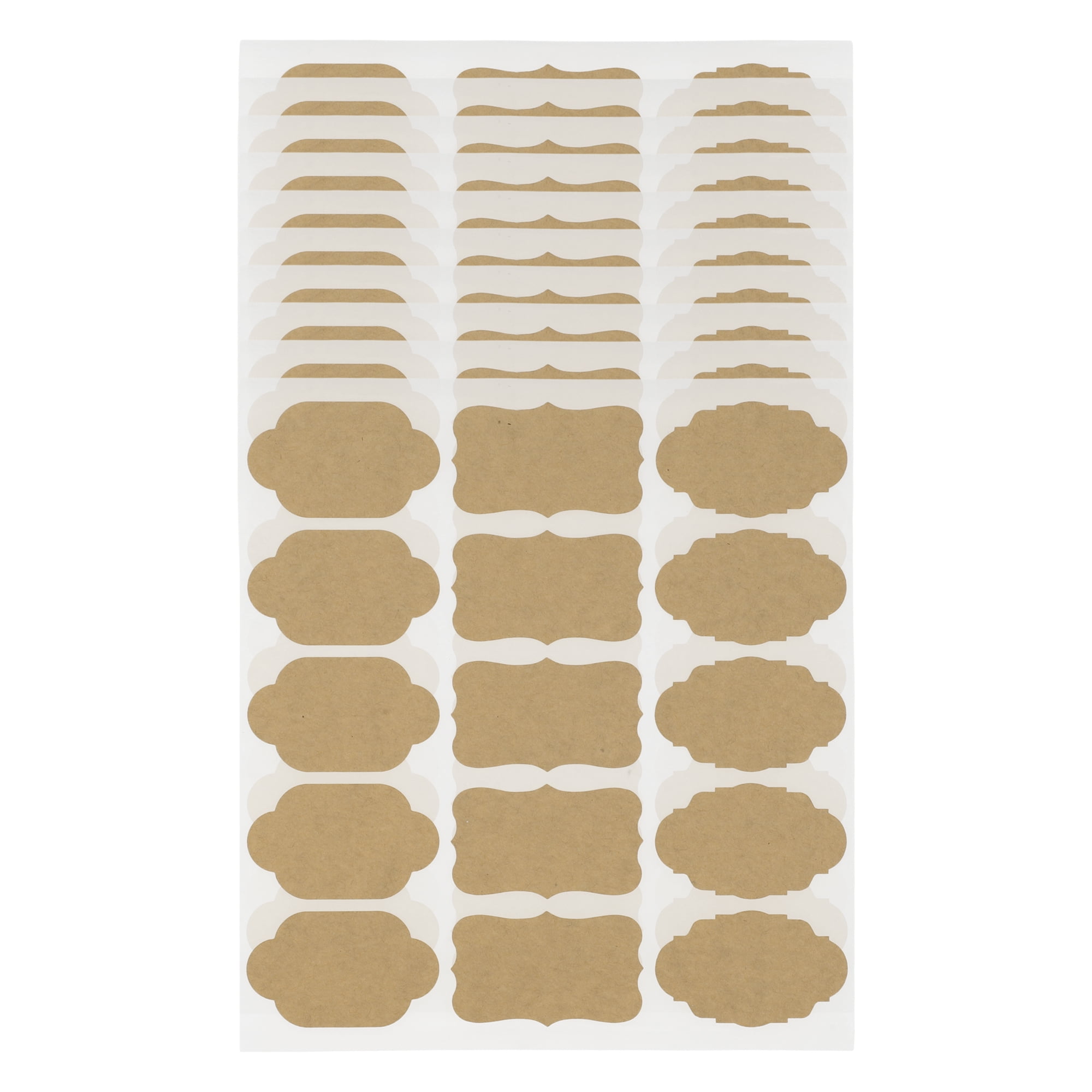 Unique Bargains Handwritable Round Gift Stickers 1.97"x1.18" Yellow 10 Pcs