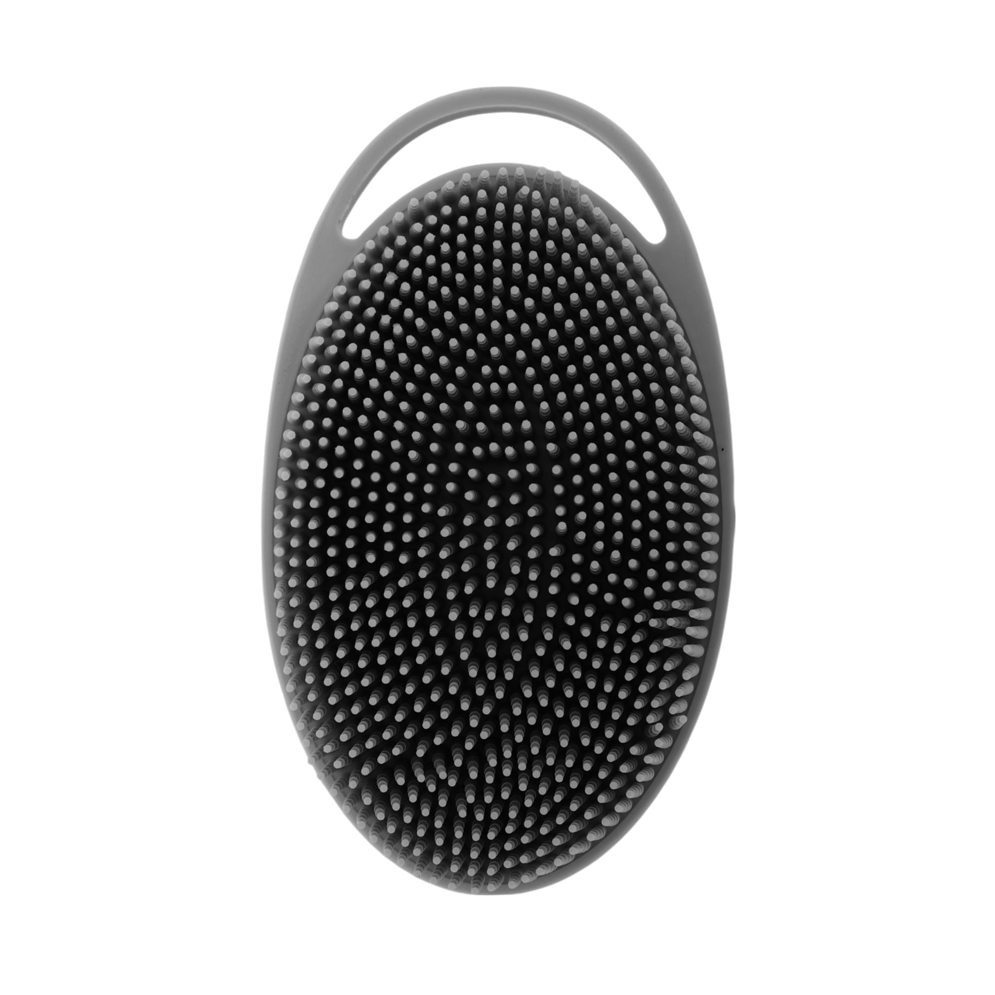 Unique Bargains Hangable Oval Bath Brush Shower Brush 1 Pc Gray