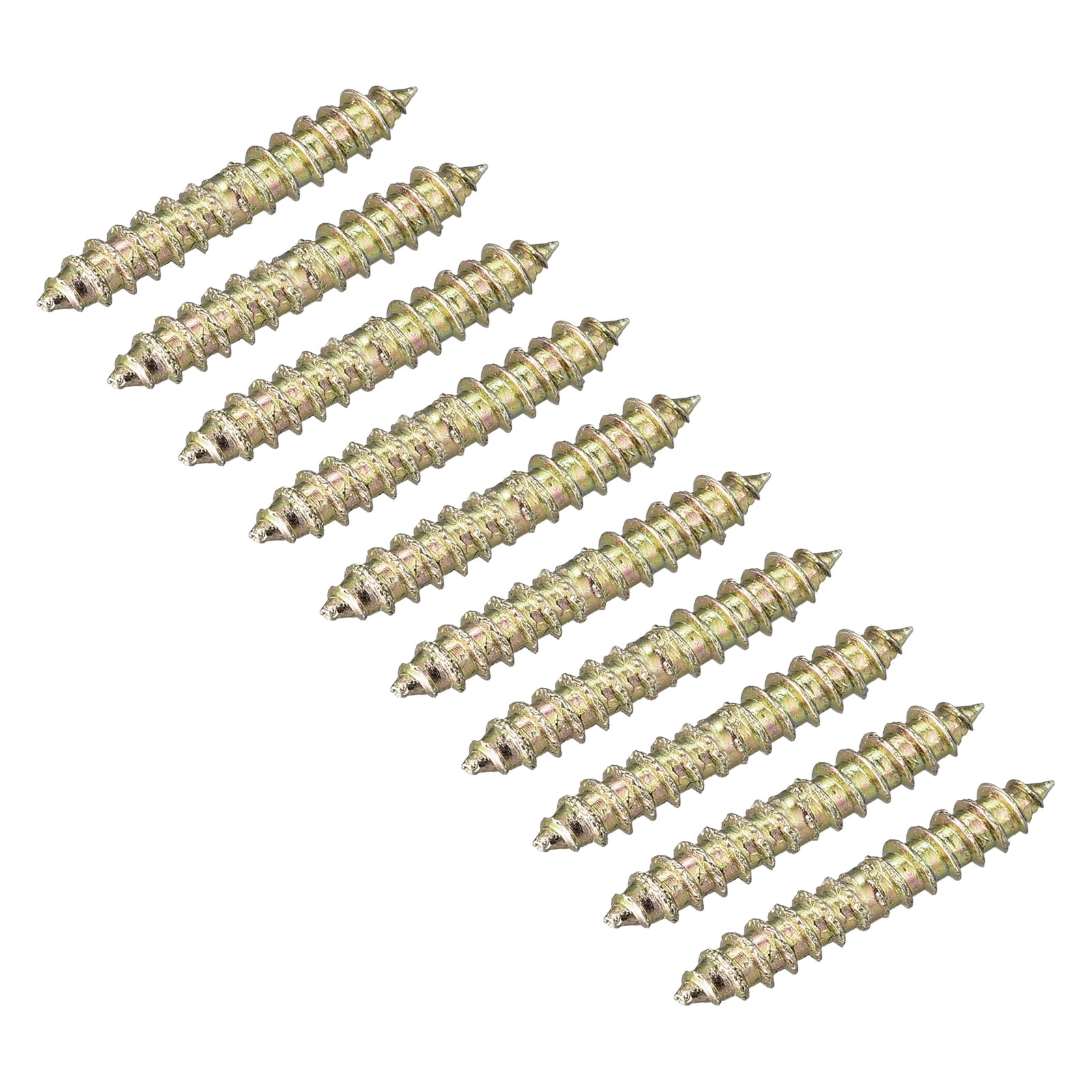 Unique Bargains Hanger Bolt, Double Ended Self Tapping Thread Dowel Screw 4x11mm