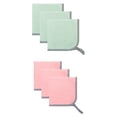 thumbnail image 1 of Unique Bargains Hanging Microfiber Reusable Dish Cloths 6 Pack Pink/Green 10" x 10", 1 of 8