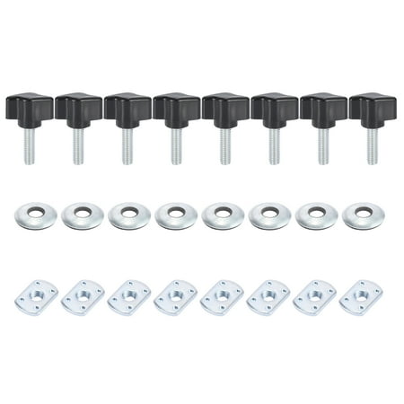 Unique Bargains Hardtop Thumb Screws Quick Removal Fastener Nut Washer for Jeep Wrangler