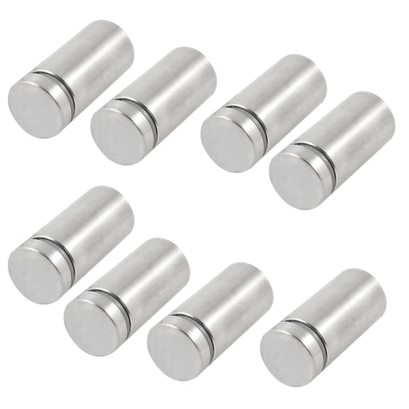 Unique Bargains Hardware Advertising Nails 0.7 Dia 1.6 Length Glass Standoffs 8 Pcs