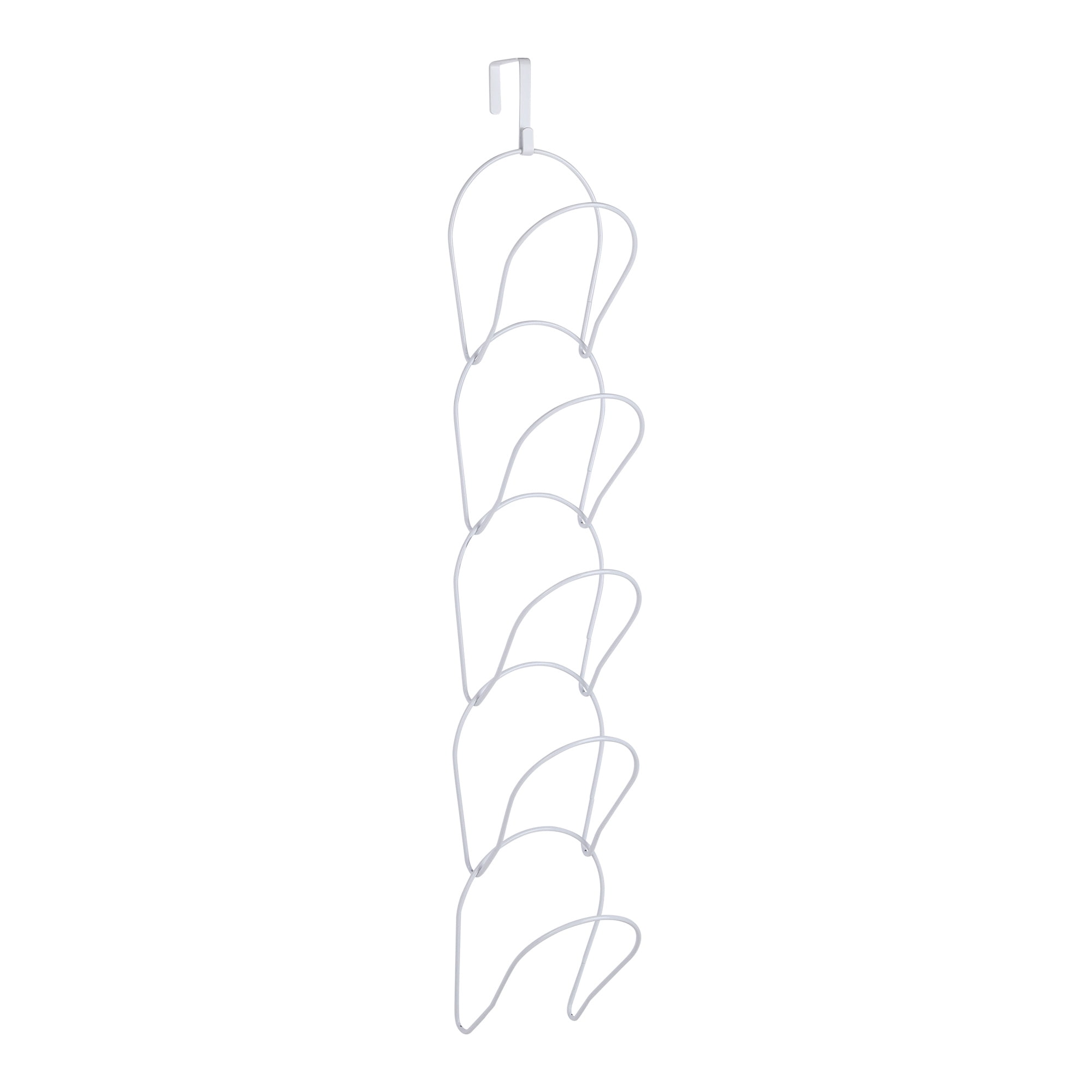 Unique Bargains Hat Rack 5 Pack Coat Hooks Display Storage Rack Wall Mounted Hanging White