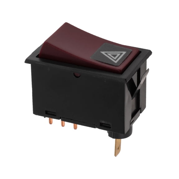 Unique Bargains Hazard Warning Flasher Switch for Volvo F/FL/N/NL 10/12/16 Truck Emergency Signal Light Switch Button No.1578700