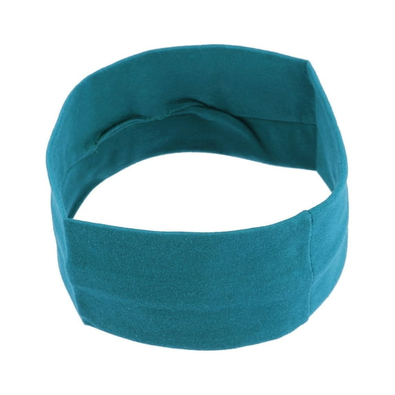 Unique Bargains Headbands Cotton Sweatbands Stretchy Moisture Wicking Headband for Sports Blue 1 PCS