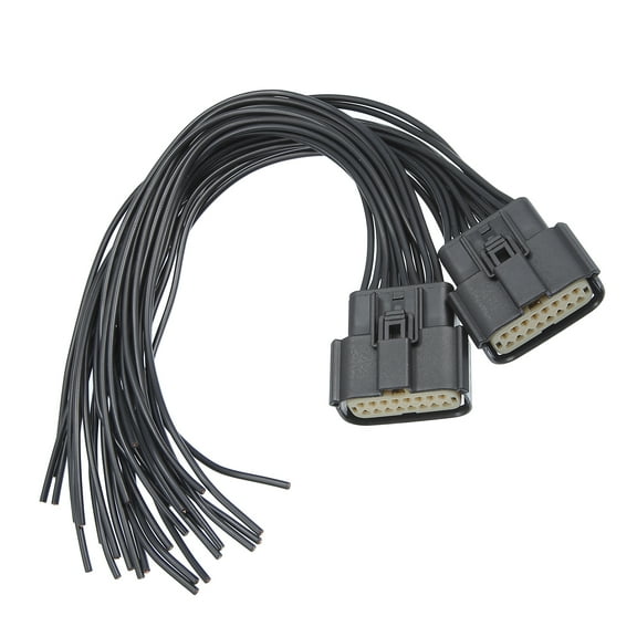 Unique Bargains Headlight Connector Pigtail for Jeep Grand Cherokee 2014-2018 Plastic Black 2Pcs