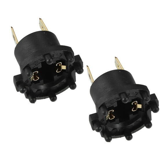 Unique Bargains Headlight Headlamp Bulb Socket Adapter B28V-51-0A3 B28V-51-0A3A for Mazda 3 2004-2009 Black (Set of 2)