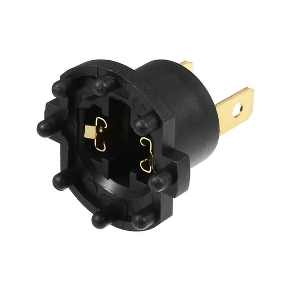 Unique Bargains Headlight Low Beam Bulb Holder Socket B28V510A3 for Mazda 3 2004-2009 Plastic Black