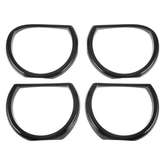 Unique Bargains Headlight Trim Bezel Headlamp Bezel Headlight Cover Decor for Dodge Challenger 2015-2024 ABS Orange