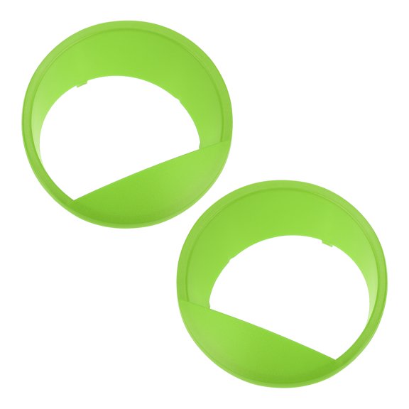 Unique Bargains Headlight Trim Bezel Headlamp Bezel Headlight Cover Decor for Jeep Wrangler JK 2007-2017 Green ABS 2 Pcs Front Left, Front Right Car