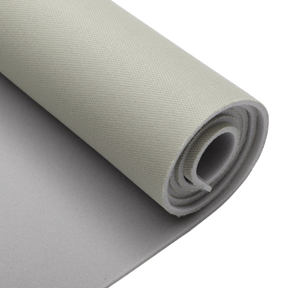 Unique Bargains Headliner Fabric 60" L x 47" W for Car RV SUV Automotive Interior Trim DIY Roof Repair Replacement Foam Backing Breathable Mesh Fabric Light Gray