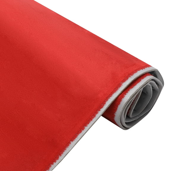 Unique Bargains Headliner Fabric 98" L x 57" W for Car Truck RV SUV Boat Automotive Interior Trim DIY Roof Repair Replacement Foam Backing Suede Fabric Red