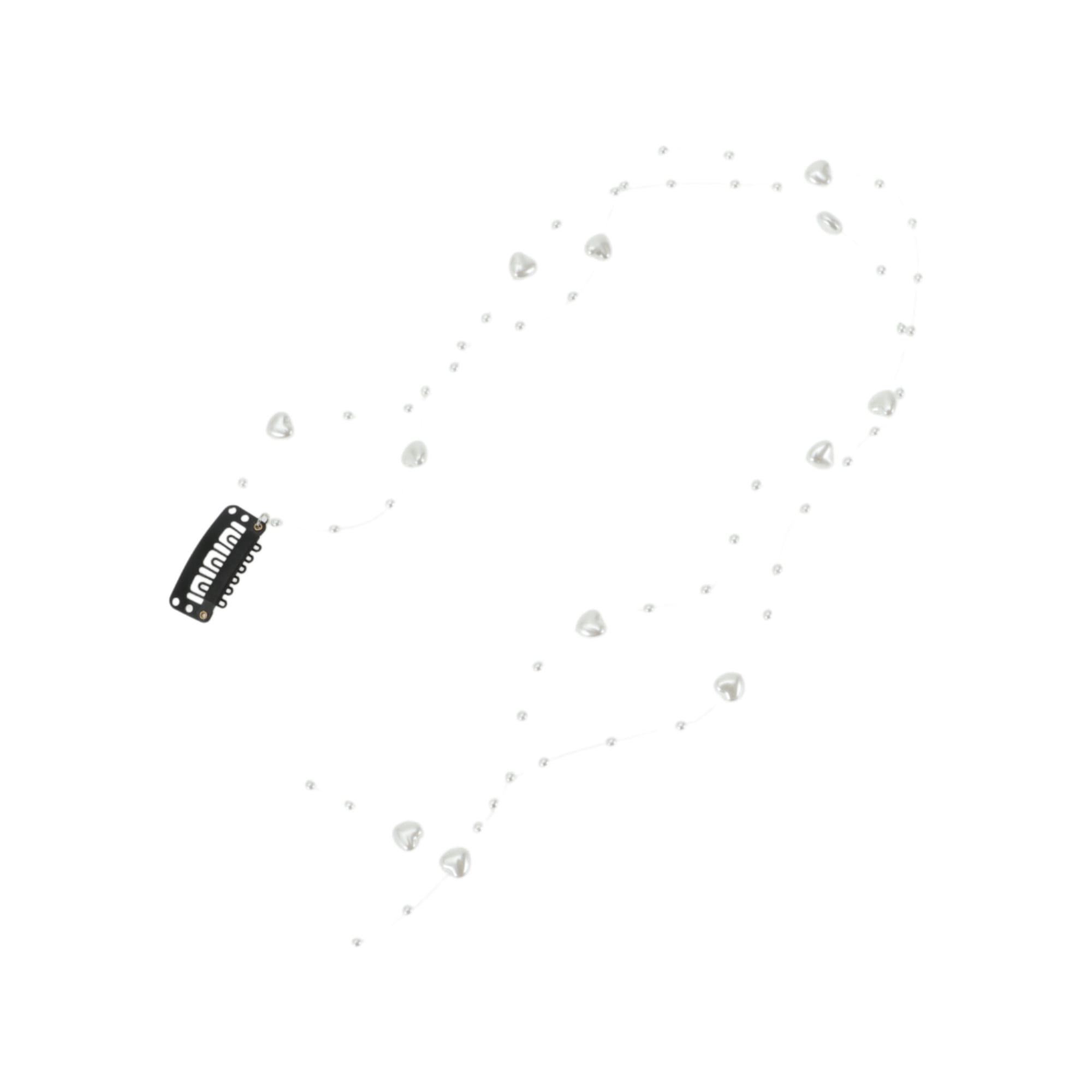 Unique Bargains Heart Braided Hair Chain 1 Pc Stylish Accessory [Heart]