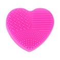thumbnail image 1 of Unique Bargains Heart Shape Makeup Brush Cleaner Rose Red, 1 of 6